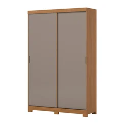Roupeiro Lucca 2 Portas Deslizantes Cinamomo/Off White/Avelã D348-226 - Henn