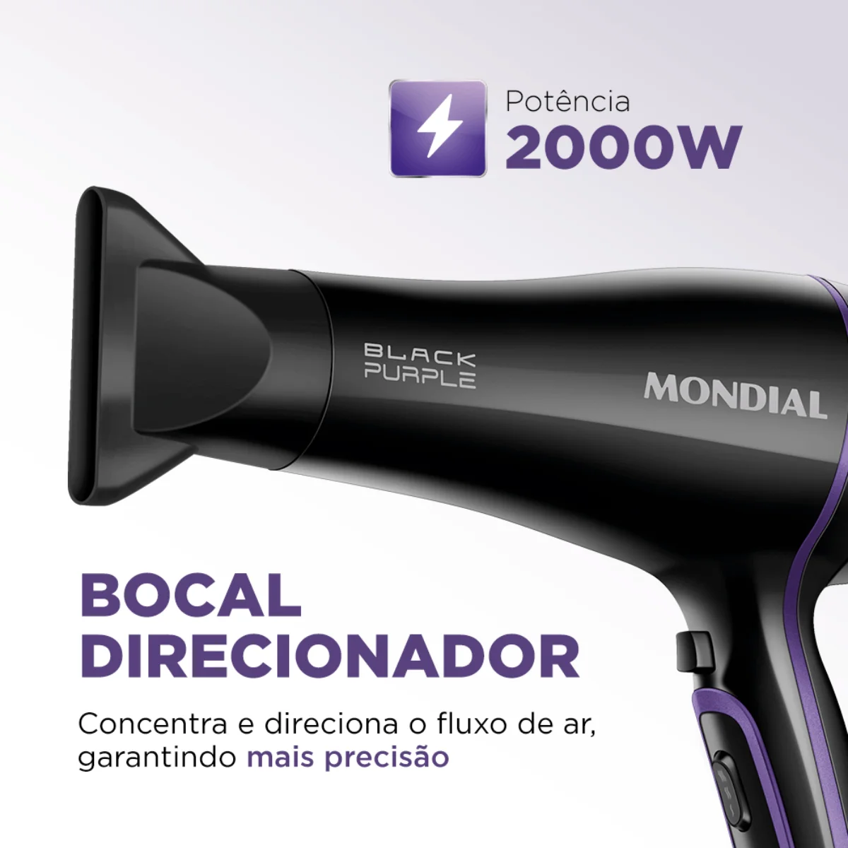 Secador de Cabelo SCN-01 127V 2000W Preto - Mondial