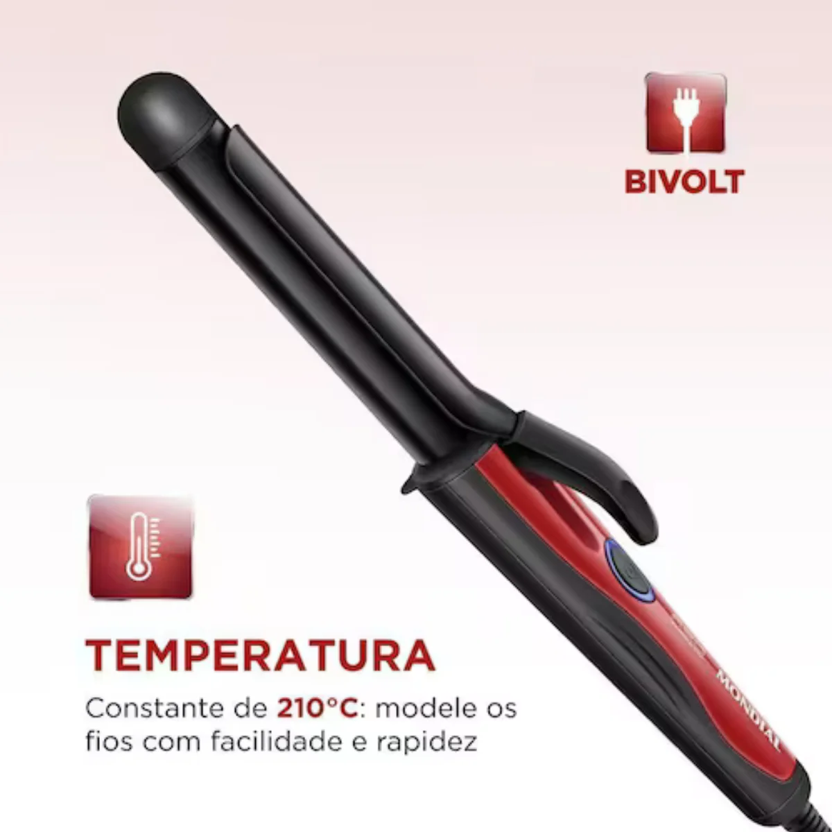 Modelador De Cachos EM-12 Bivolt Preto - Mondial