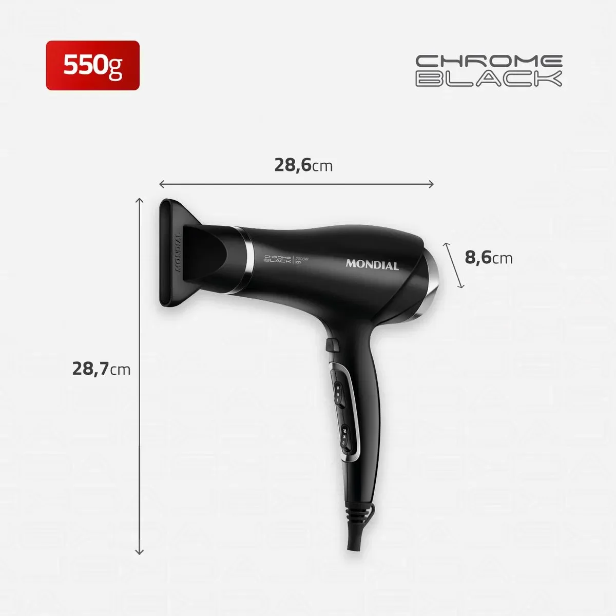 Secador de Cabelo SCN-04 127V 2000W - Mondial