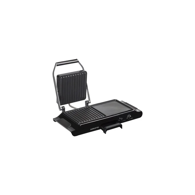Grill Elétrico Duo Grill Mr Cheff Prensa Agratto GDG-01 Preto 1250W 127V - AP / MT