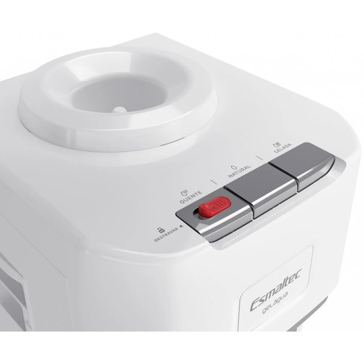 Bebedouro de Coluna Esmaltec EGCQF ER Branco 127V com Espaço Refrigerado - AP / MT
