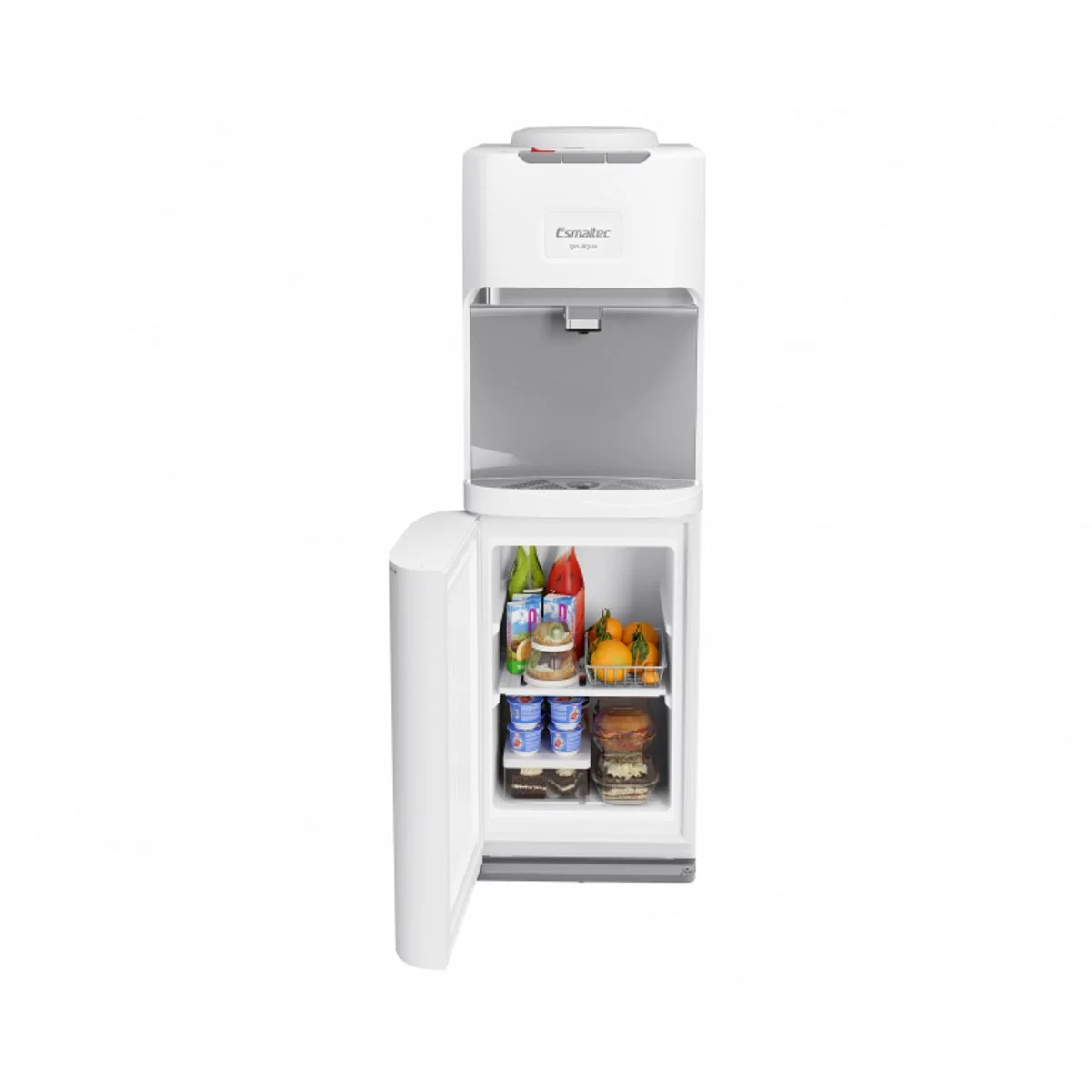 Bebedouro de Coluna Esmaltec EGCQF ER Branco 127V com Espaço Refrigerado - AP / MT