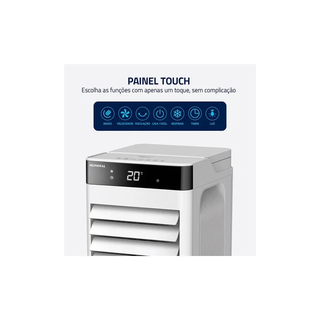 Climatizador de Ar Mondial Fresh Air CL-07L 7L 90W 127V Branco - AP / MT