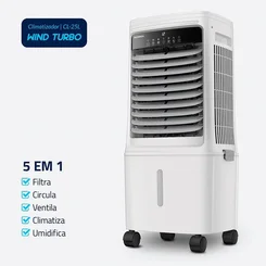 Climatizador de Ar Mondial Wind Turbo CL-25L 25 Litros 150W 127V - AP / MT