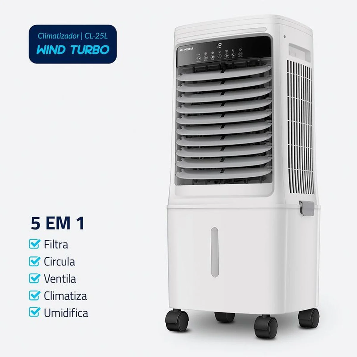 Climatizador de Ar Mondial Wind Turbo CL-25L 25 Litros 150W 127V - AP / MT