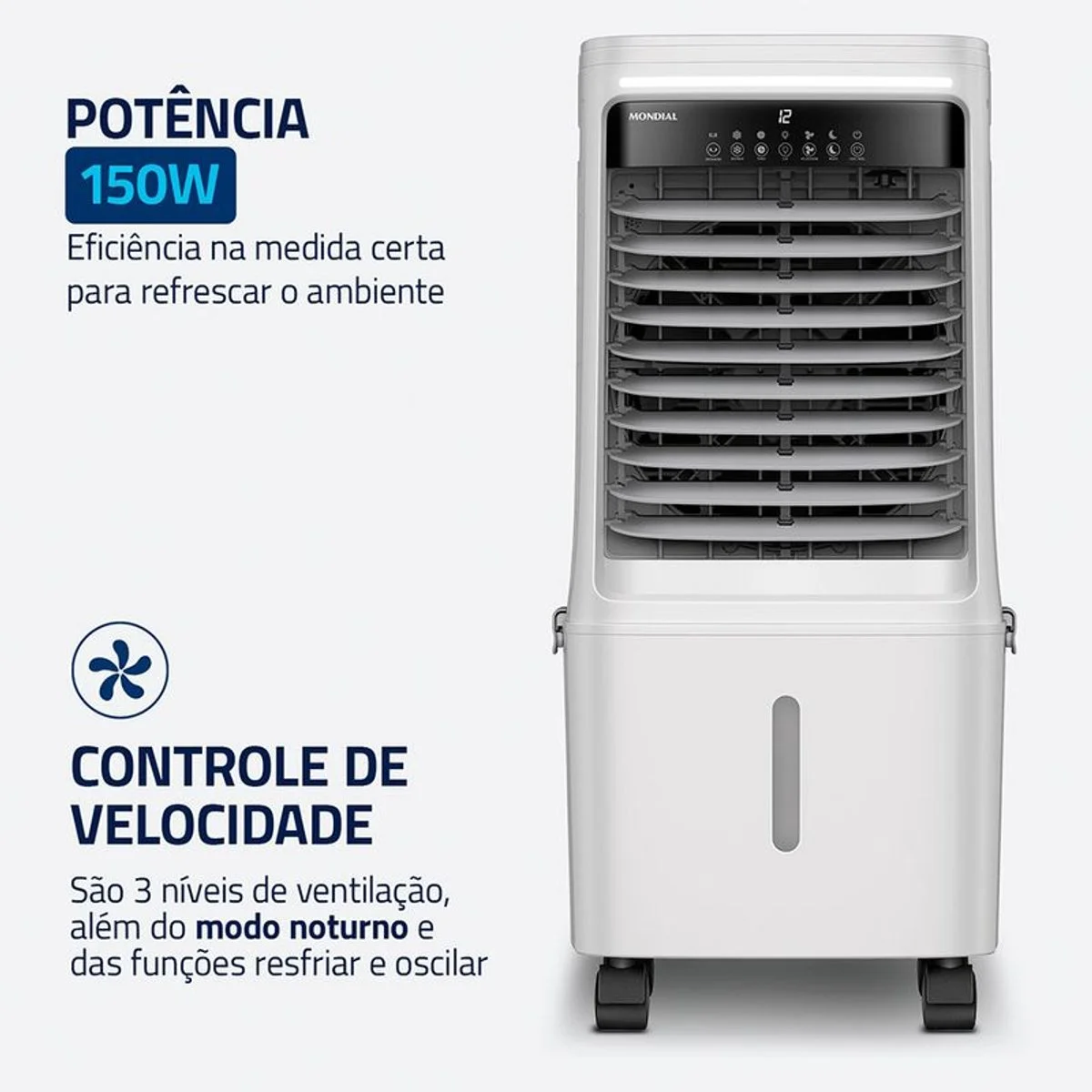 Climatizador de Ar Mondial Wind Turbo CL-25L 25 Litros 150W 127V - AP / MT