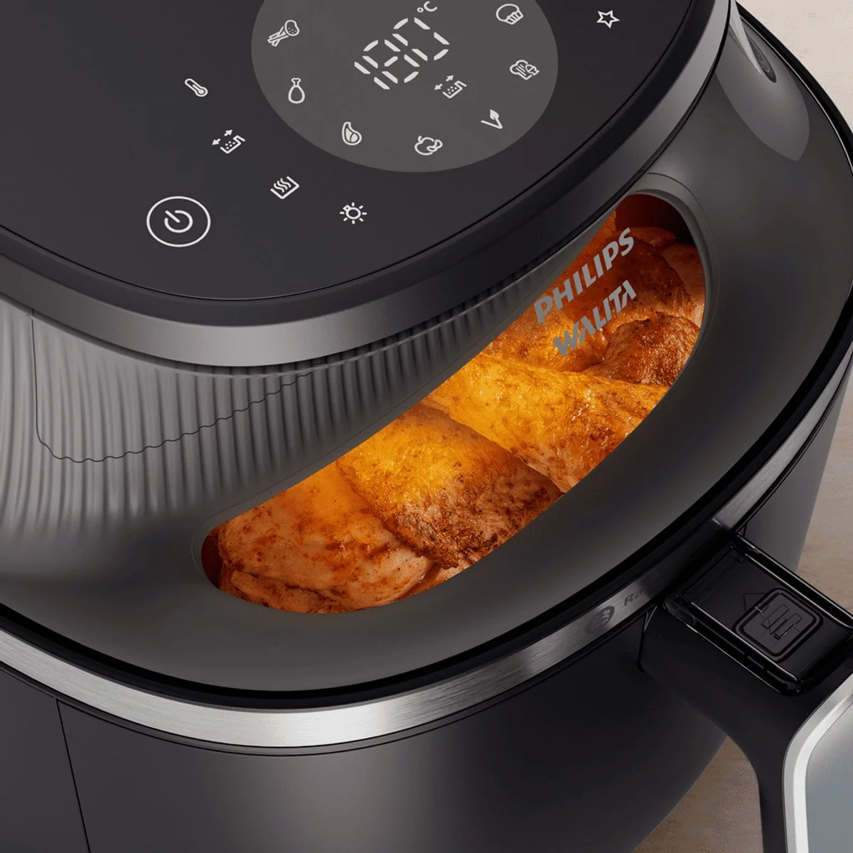Airfryer Philips Walita Série 3000 XL 7,2L Digital com Visor Preto NA341/00 - AP / MT