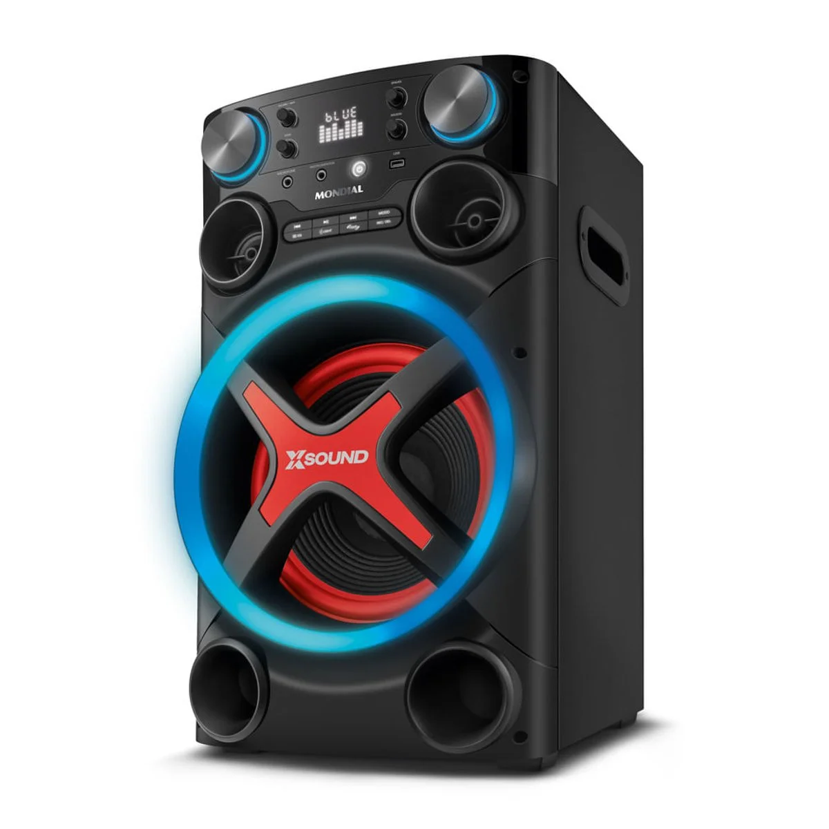 Torre de Som Mondial TM-1200 1200W RMS Bluetooth Luzes LED Bivolt - AP / MT