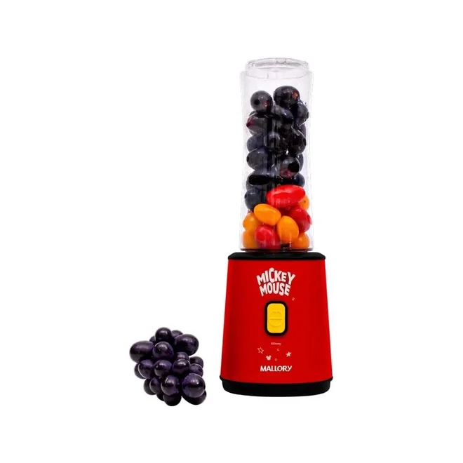 Liquidificador Individual Mallory Mickey Mouse 300W 2 Copos 400ml e 600ml 127V - AP / MT