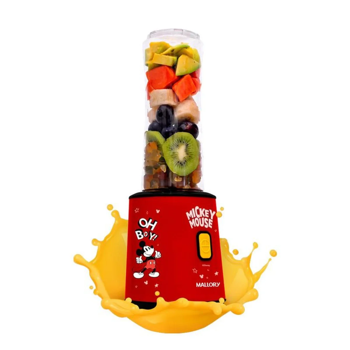 Liquidificador Individual Mallory Mickey Mouse 300W 2 Copos 400ml e 600ml 127V - AP / MT