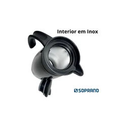 Bule Térmico Soprano Elegance 1,5L Inox com Gatilho Preto - AP / MT