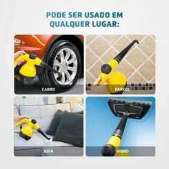Higienizador a Vapor Mondial Vapor Wash HG-01 1000W 127V Amarelo e Preto - AP / MT
