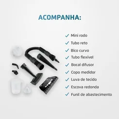 Higienizador a Vapor Mondial Vapor Wash HG-01 1000W 127V Amarelo e Preto - AP / MT