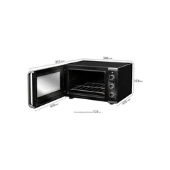 Forno Elétrico de Bancada Mueller MFB50K 50L Preto Fosco 127V com Grill - AP / MT