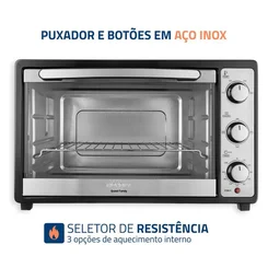 Forno Elétrico Mondial Grand Family II FR-52-W 52L Branco 127V - AP / MT
