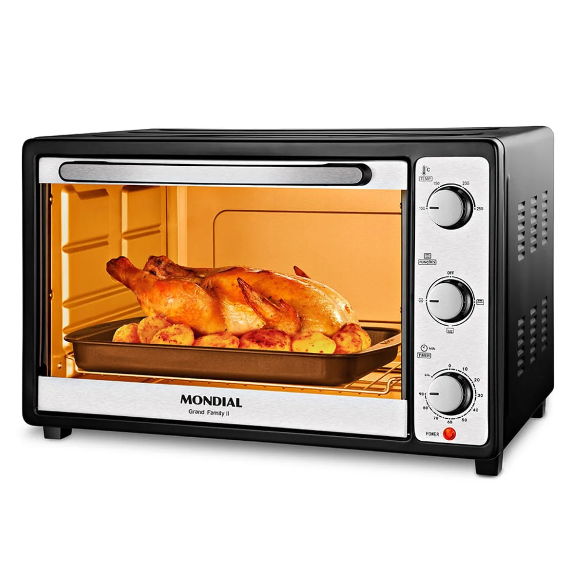 Forno Elétrico Mondial Grand Family II FR-52-W 52L Branco 127V - AP / MT