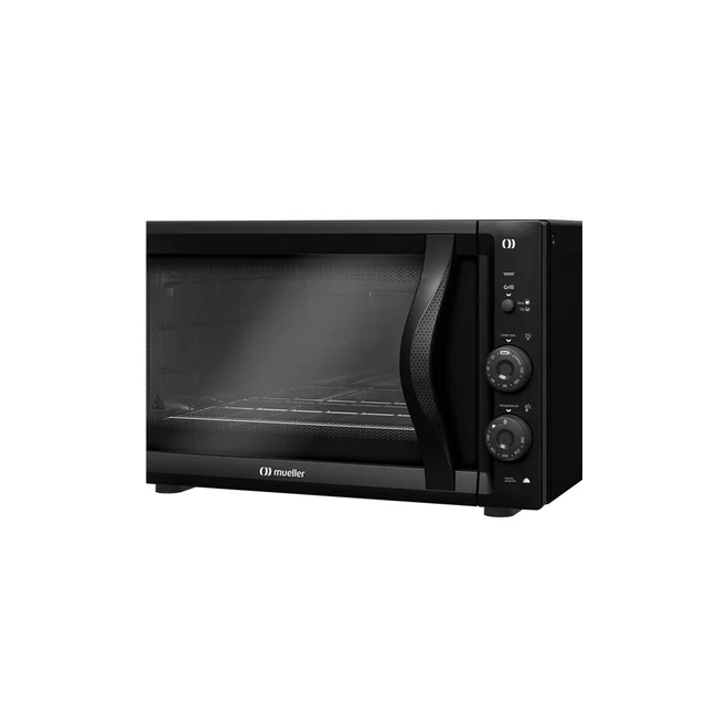 Forno Elétrico de Bancada Mueller MFB50F 50L Preto Fosco 127V Vidro Duplo com Grill - AP / MT