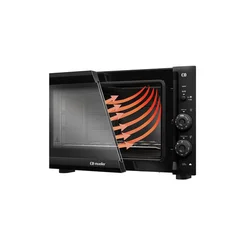 Forno Elétrico de Bancada Mueller MFB50F 50L Preto Fosco 127V Vidro Duplo com Grill - AP / MT