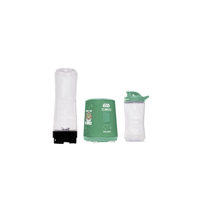 Liquidificador Individual Mallory Grogu Star Wars 300W 2 Copos 600ml e 400ml Verde 127V - AP / MT