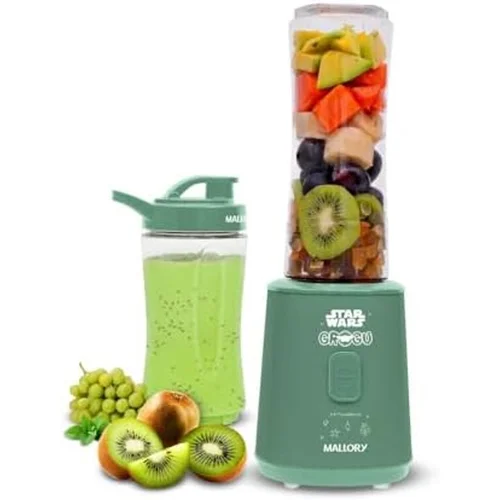 Liquidificador Individual Mallory Grogu Star Wars 300W 2 Copos 600ml e 400ml Verde 127V - AP / MT