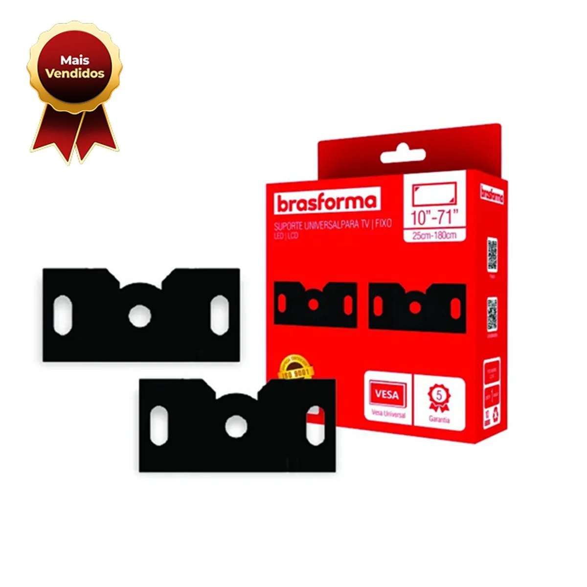 Suporte para TV Universal Fixo Brasforma SBRU951 10" a 90" - AP / MT