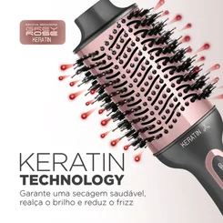 Escova Secadora Bivolt Gray Rosa - Mondial