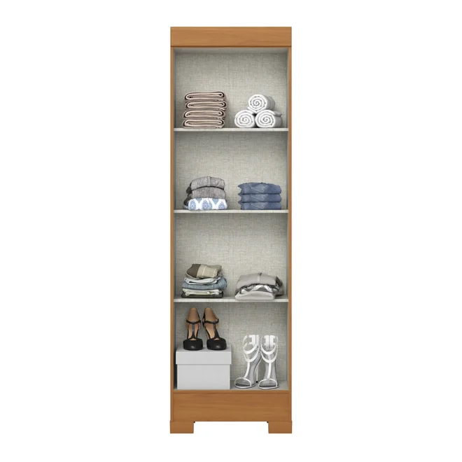 Roupeiro Multiuso 2 Portas Cinamomo/Off White B387-221 - Briz