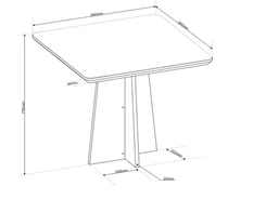 Mesa Dolce Com 4 Cadeiras Milão Mel Off White Bronze - Viero