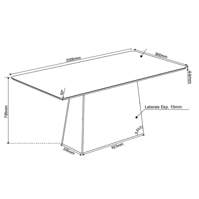 Mesa Charme Com 8 Cadeiras Milão Mel Off White Veludo Perola - Viero