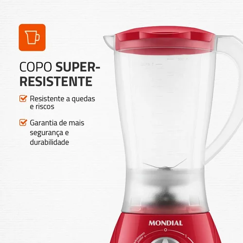 Liquidificador Easy Power L 550-B 127V Vermelho - Mondial