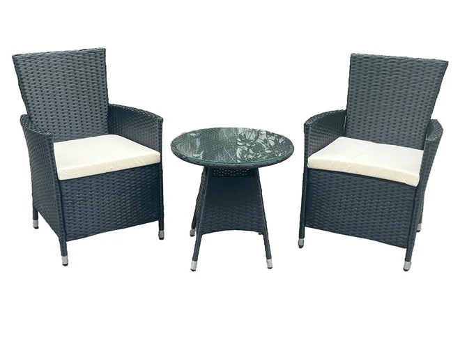 Conjunto de Mesa e 2 Cadeiras Para Terraço 3 Peças  854-AKEMBLEN - BZ / IMP