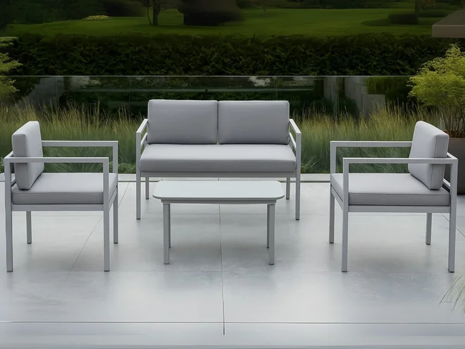 Sofá Para Terraço Com Mesa De 4 Peças 854-MA211984GC - BZ / IMP