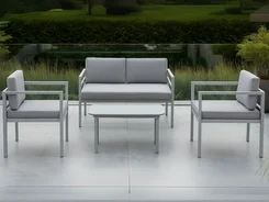 Sofá Para Terraço Com Mesa De 4 Peças 854-MA211984GC - BZ / IMP
