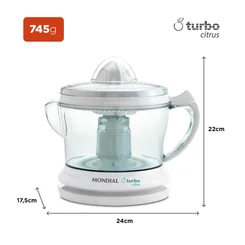 Espremedor E-01 127V 25W Turbo Citrus Branco - Mondial