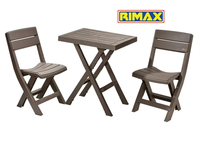 Conjunto de Mesa e Cadeiras Para Terraço 3 Peças 854-13010 - BZ / IMP
