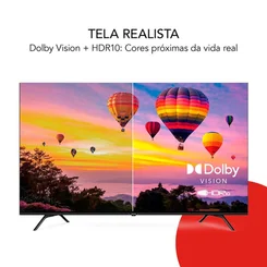 Smart TV Aiwa 65 Polegadas Google TV 4K Comando de Voz Dolby Vision e Atmos AWS-TV-65-BL-01-G - AP / MT