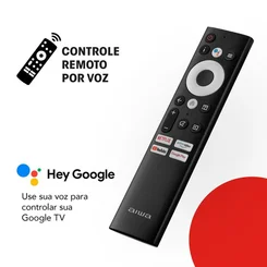 Smart TV Aiwa 65 Polegadas Google TV 4K Comando de Voz Dolby Vision e Atmos AWS-TV-65-BL-01-G - AP / MT