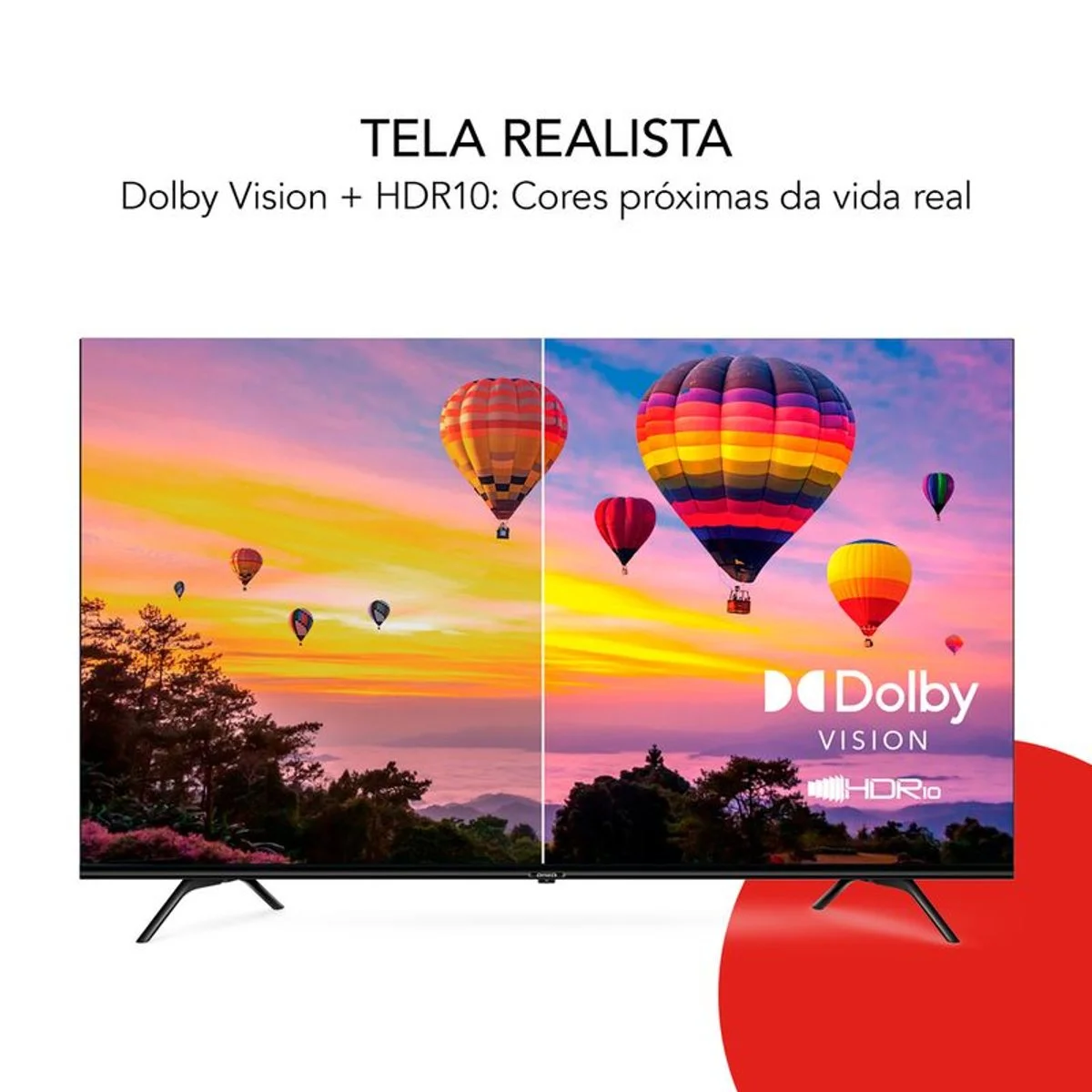 Smart TV Aiwa 65 Polegadas Google TV 4K Comando de Voz Dolby Vision e Atmos AWS-TV-65-BL-01-G - AP / MT