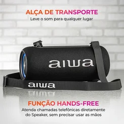 Caixa de Som Speaker AIWA AWS-SP-04-LB 40W Bluetooth IPX5 Bivolt - AP / MT