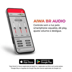 Caixa de Som Speaker AIWA AWS-SP-04-LB 40W Bluetooth IPX5 Bivolt - AP / MT