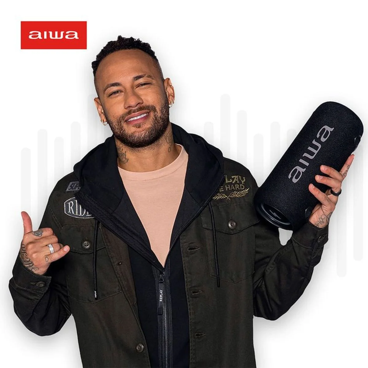 Caixa de Som Speaker AIWA AWS-SP-04-LB 40W Bluetooth IPX5 Bivolt - AP / MT