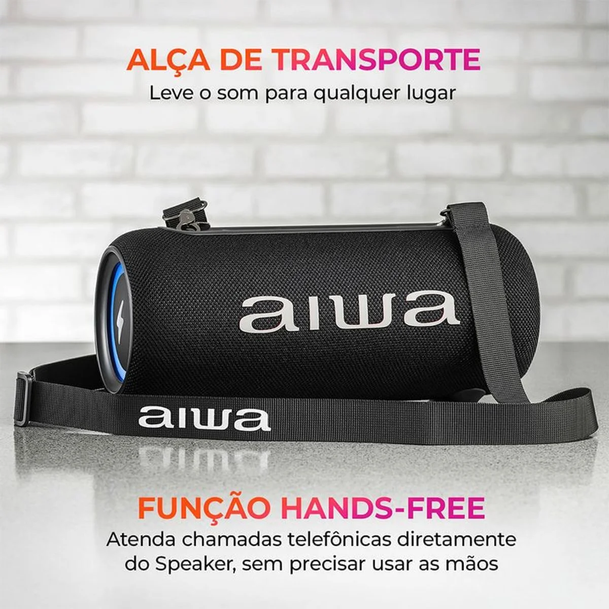 Caixa de Som Speaker AIWA AWS-SP-04-LB 40W Bluetooth IPX5 Bivolt - AP / MT