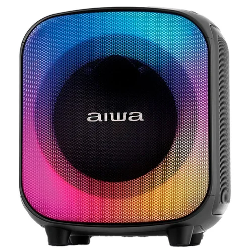 Caixa de Som PartyBox AIWA AWS-PB-07 100W RMS Bluetooth RGB IPX4 Bivolt - Preto - AP / MT
