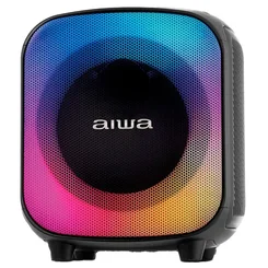 Caixa de Som PartyBox AIWA AWS-PB-07 100W RMS Bluetooth RGB IPX4 Bivolt - Preto - AP / MT
