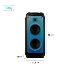 Caixa de Som PartyBox AIWA PB-05 Bluetooth 200W RGB USB TWS - Preto - AP / MT