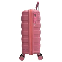 Mala de Viagem com Rodinhas 360º Shmily 10kg Polipropileno Rosa - AP / MT