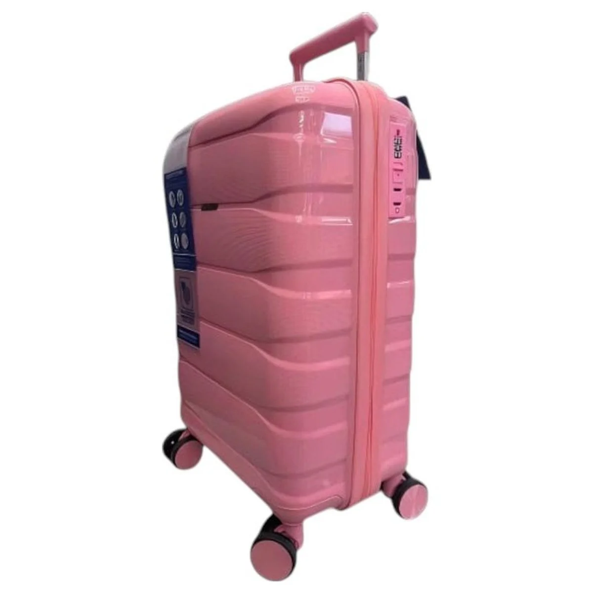 Mala de Viagem com Rodinhas 360º Shmily 10kg Polipropileno Rosa - AP / MT