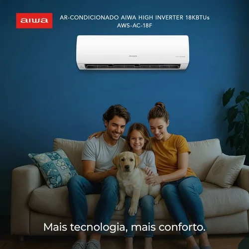 Ar Condicionado AIWA Split High Wall High Inverter 18.000 BTUs Frio 220V AWS-AC-18F - AP / MT