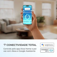Ar Condicionado AIWA Split High Wall High Inverter 18.000 BTUs Frio 220V AWS-AC-18F - AP / MT